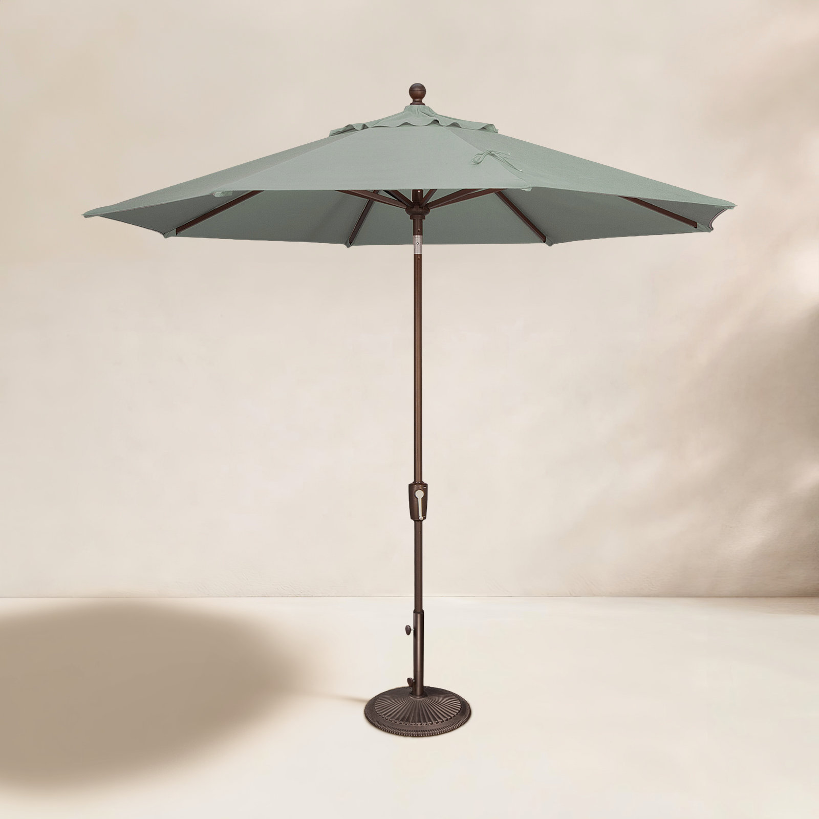 Canela 108'' Market Olefin Umbrella, Bronze, Spa
