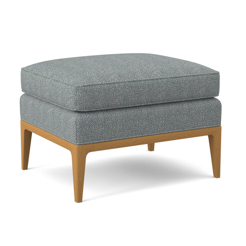 Repose-pieds rectangulaire 28 po Claxton, ambre, Cyan Maya