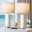 Ensemble de 2 lampes de table 27 po Coastal pour salon avec lampes de chevet et veilleuse