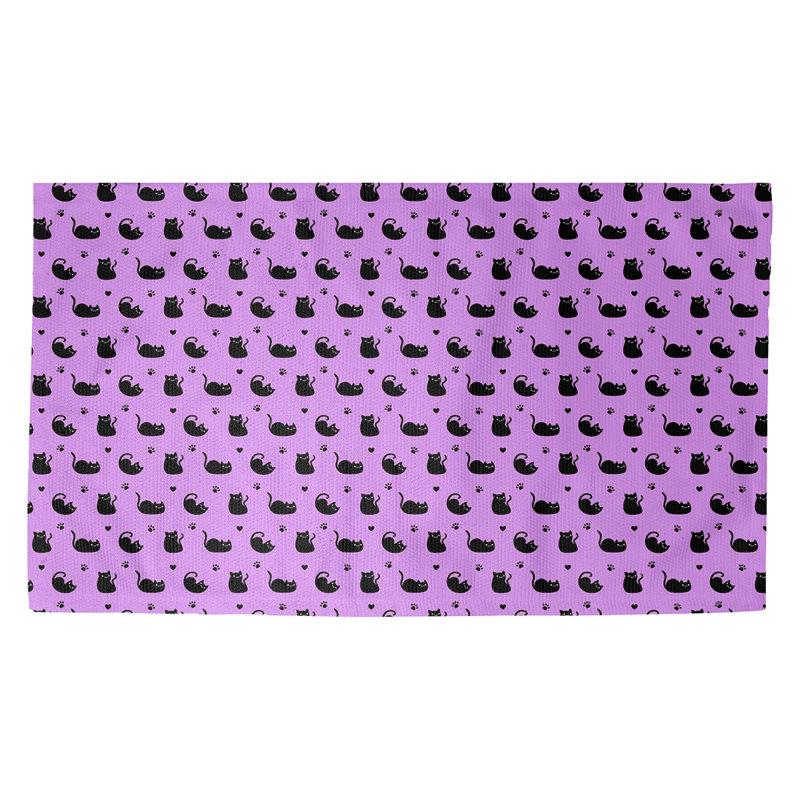 Tapis mauve à motif de triangles Avicia, Rectangle 2 pi 2 po x 3 pi 4 po