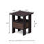 Table de chevet moderne en bois 15,51 po x 15,5 po x 17,52 po avec tiroir et tablette-1654472847-1654472851