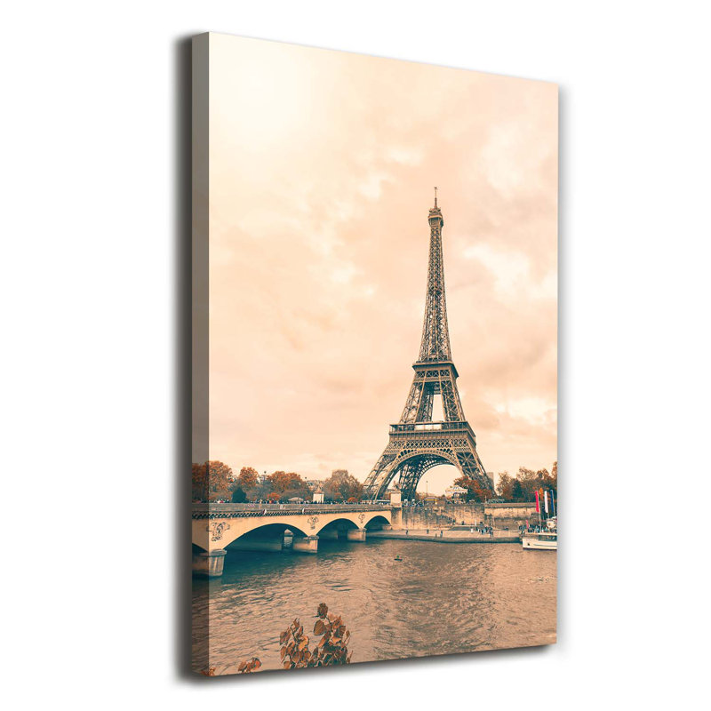 Eiffel Tower Paris - Wrapped Canvas Print
