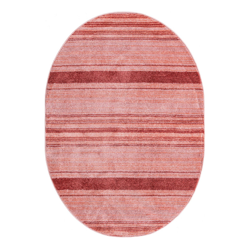 Osteen Striped Indoor Rug, Oval 4'1" x 6'3"