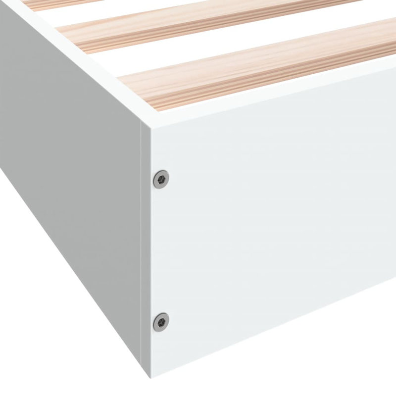 Philece Bed, White, European Kingsize (160 x 200 cm)