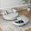 Canapé moderne de 51,2 po avec repose-pieds pour salon et bureau-7758768