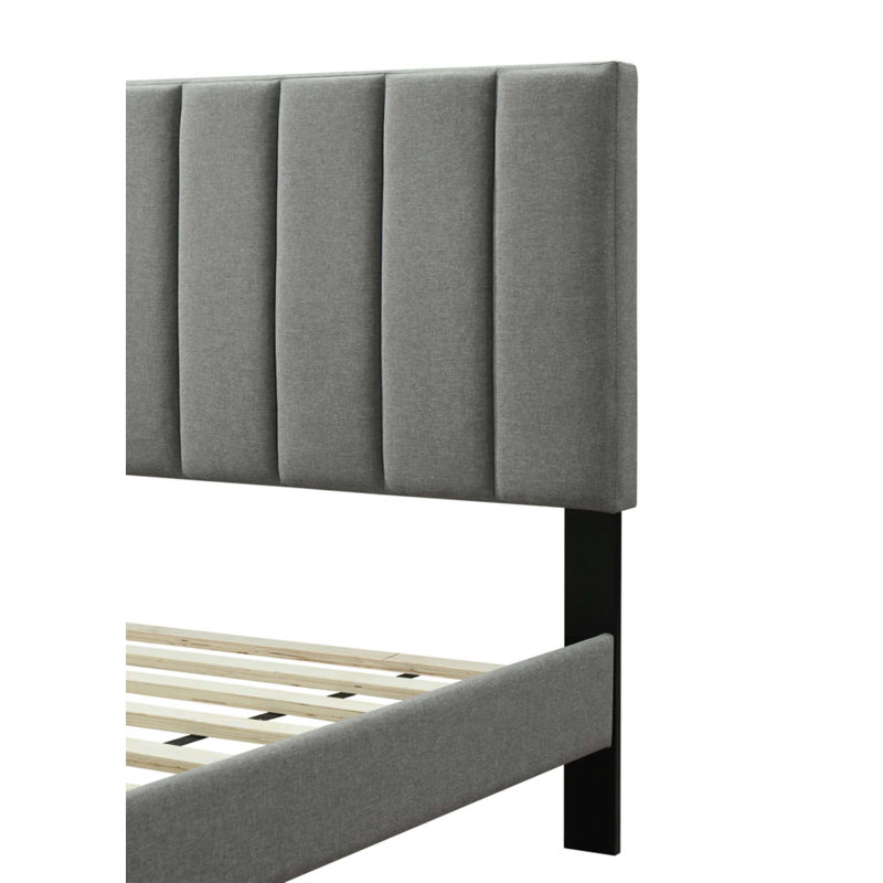 Lit carré Hamilton avec USB, Simple, gris