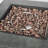50000 Square Iron Fireplace - Rust- Exterior, Matte Finish Fire Pit 50,000 Craft, Rust-,