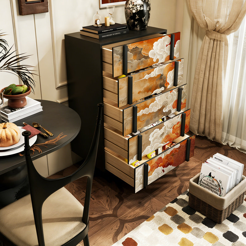 Commode 5 tiroirs Vintage