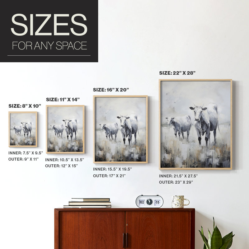 ANIMALS Series CCLXI, reproduction encadrée - bois massif, 15'' H x 12'' W
