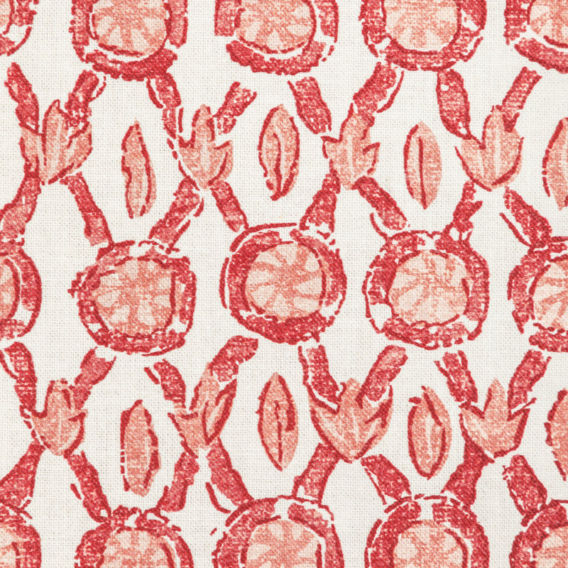 Manoir Galon 100% Cotton Performance Fabric, Coral