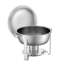 Chafing Dish Buffet Set, 5 Qt, 2 Pack, Stainless Steel, Round Catering Warmer Server with Full Size Pans, Lid, Water Pan, Folding Stand and Clip, Silver