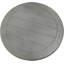 Table de bout ronde transitionnelle, table d'appoint de salon en bois, gris