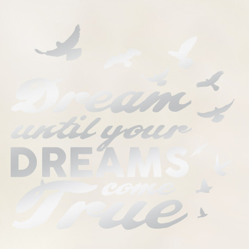 Wall Decal, Shiny Silver