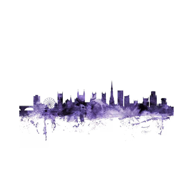 Bristol, England Skyline by Michael Tompsett - Wrapped Canvas Gallery-Wrapped Canvas Giclée