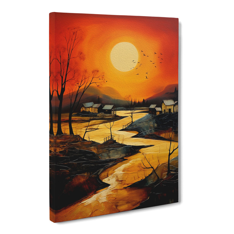 Landscape Expressionism Art No.3 - Wrapped Canvas, 76cm H x 50cm W x 3cm D