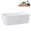 Baignoire autoportante 59 po avec plateau interne 59 po Streamline-101413081