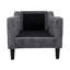 Chaise d'appoint confortable et de soutien avec coussin rembourré épais, idéale pour la détente et les intérieurs modernes-1752053912