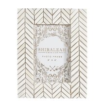 Shiraleah Eden Woven 4 x 6 Picture Frame, White