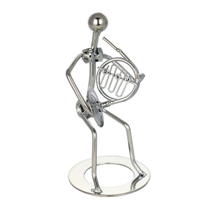 Figurine musicale en corne de Français métal Kushner