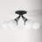 Andrea Glass Semi Flush Mount