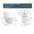 Elongated One Piece Toilet