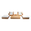 Pacific Outdoor 5 - Piece Teak Conversation Set with Sunbrella Cushions-1655656941