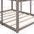 Full Over Full Woodbunk Bed With Roof, Window, Guardrail, Ladder-1699232300