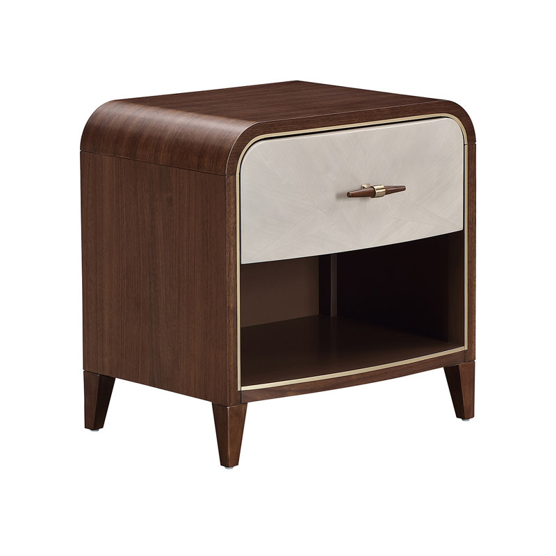 Petite table de chevet Houston - Noyer