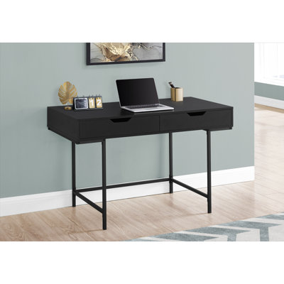 Computer Desk, Home Office, Laptop, Storage Drawers, 48"L, Work Laminate Metal, Contemporary, Modern