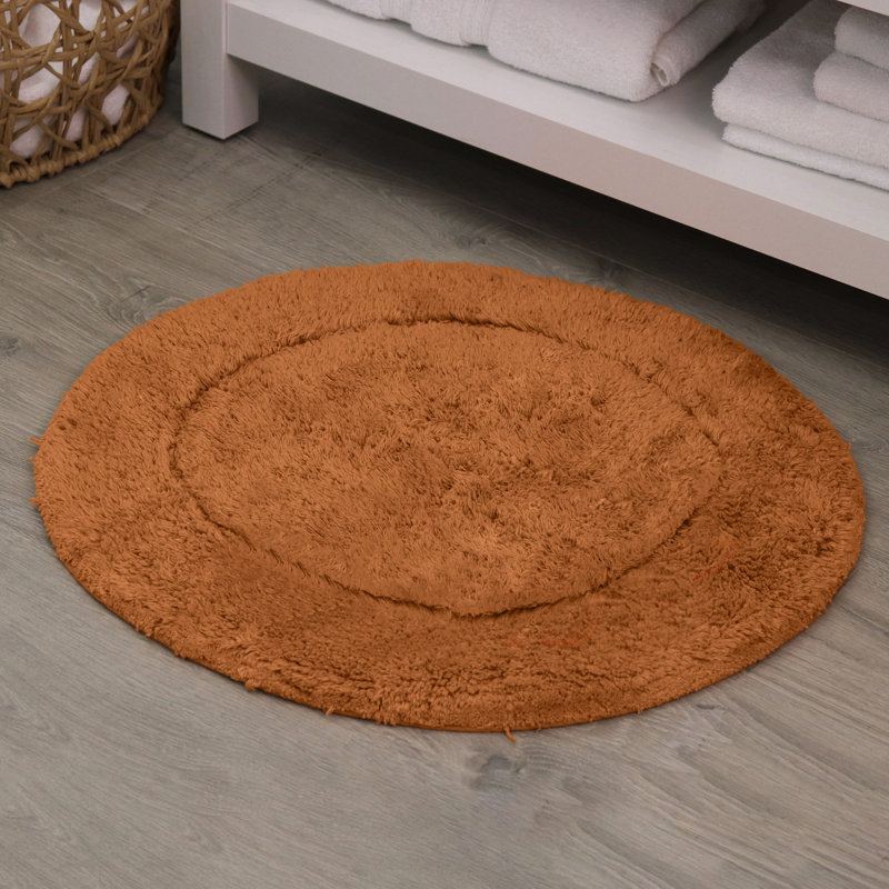 Tapis de salle de bain, Terracotta, Rond 30 po