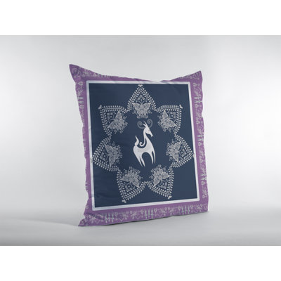 Animal Print Reversible Throw Pillow