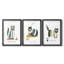 Coffee Cats I - Impression personnalisée de qualité supérieure avec passe-partout - 3 pièces