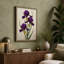 Three Purple Irises Botanical - Wrapped Canvas-593549741-593549743