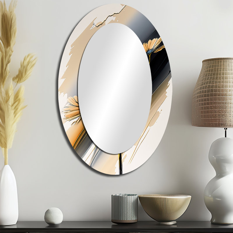 Miroir mural hyperréaliste marguerite IV, 36 po x 24 po