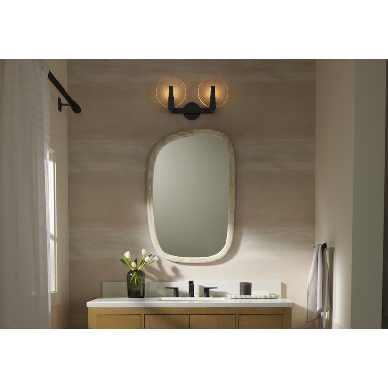 Hint Two-Light Sconce, Polished Chrome