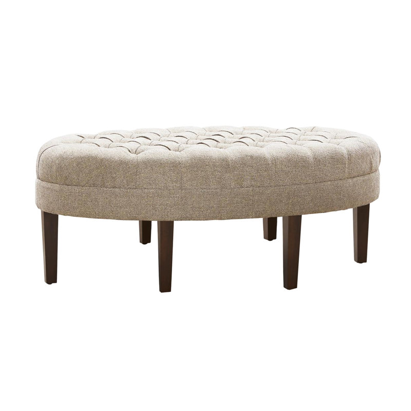 Beige avec pieds à finition foncée - dessus de planche de surf avec pieds en bois massif inspiré du salon