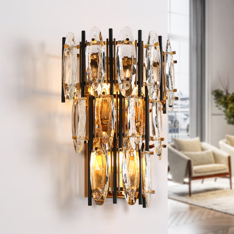Adyanna 3-Light Iron Flush Mounted Sconce