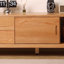 Meuble télé en bois massif rétro au design simple