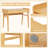 Makda Solid Wood Writing Desk