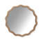 Miroir mural rond en bois