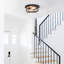 Plafonnier encastré 2 lumières