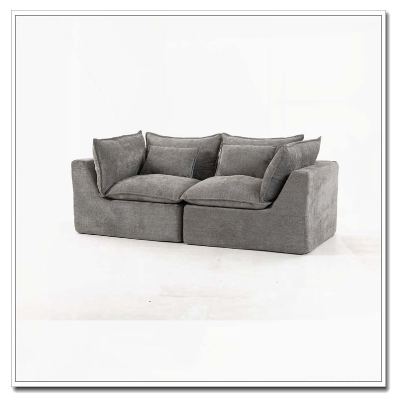 Canapé modulaire surdimensionné Cloud Couch, Gris antique + 2 sièges