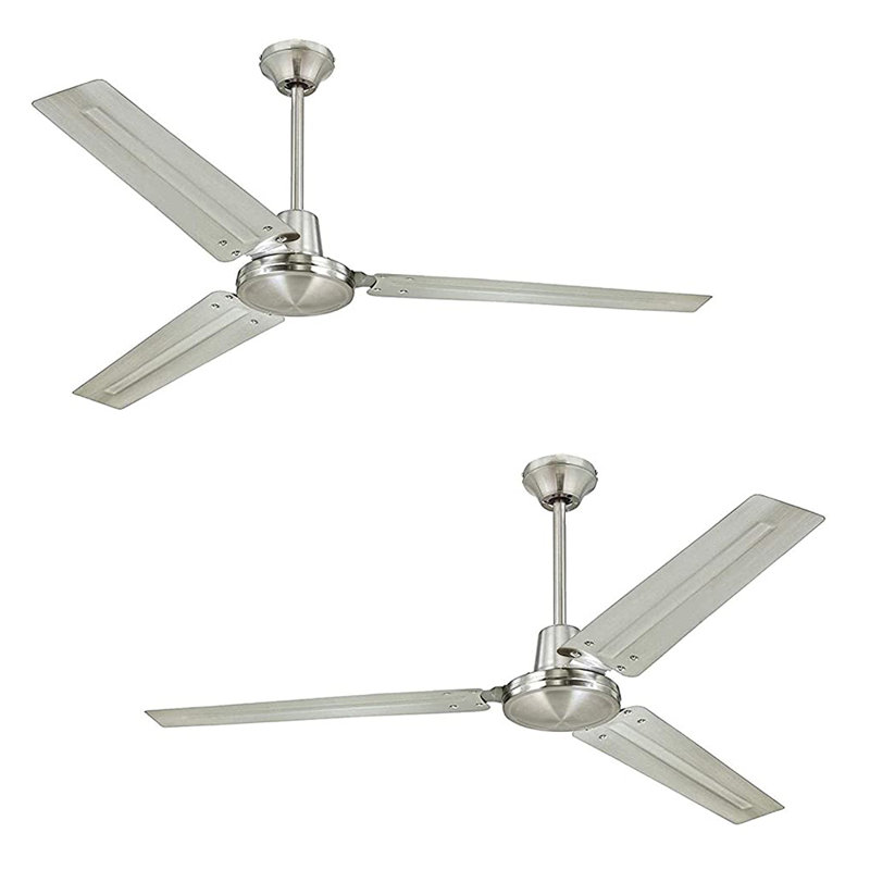 56 " Ceiling Fan with LED Lights with Light Kit, Brushed Nickel/Silver