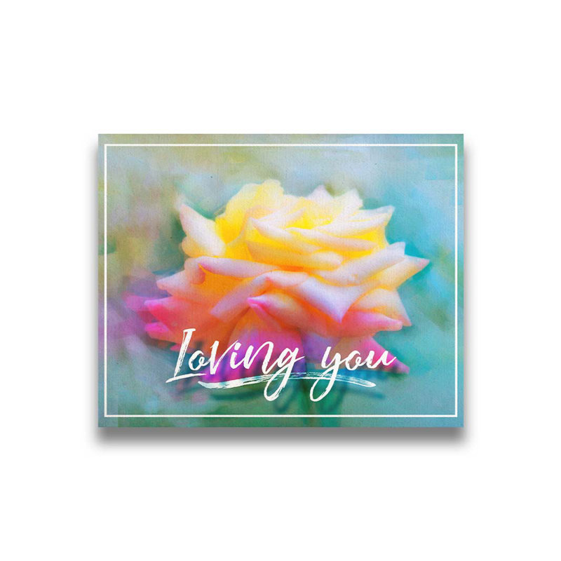 «L Love You» par Hal Halli. Impression sur papier - Montée et encadrée, H 36 po x l 44 po