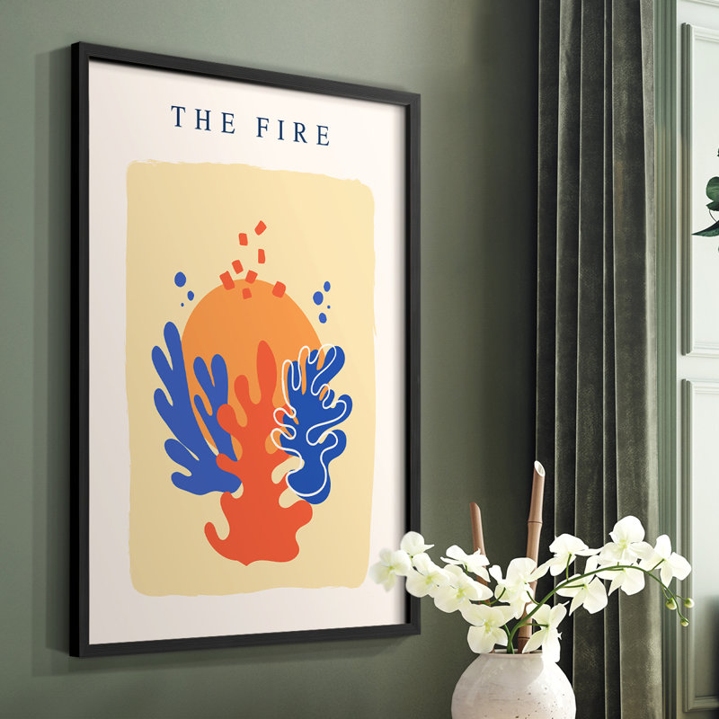 Matisse CCCXVI Framed Print - Solid Wood, Black, 10" H x 8" W