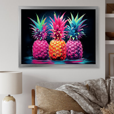 Nectar néon ananas IV sur toile