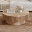Table basse élégante avec rangement caché et design cannelé pour les espaces de vie modernes-810939602-810939603