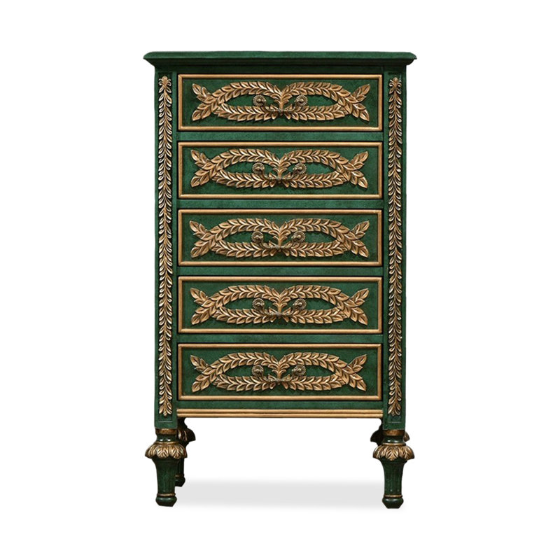 Commodes et commodes rectangulaires en bois manufacturé vert