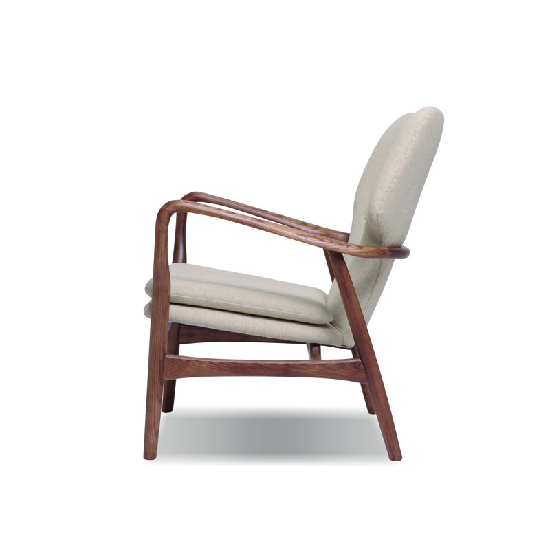 Marlo Leather Armchair, Beige