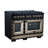 Valente 48" Dual Fuel range in Black-128625769